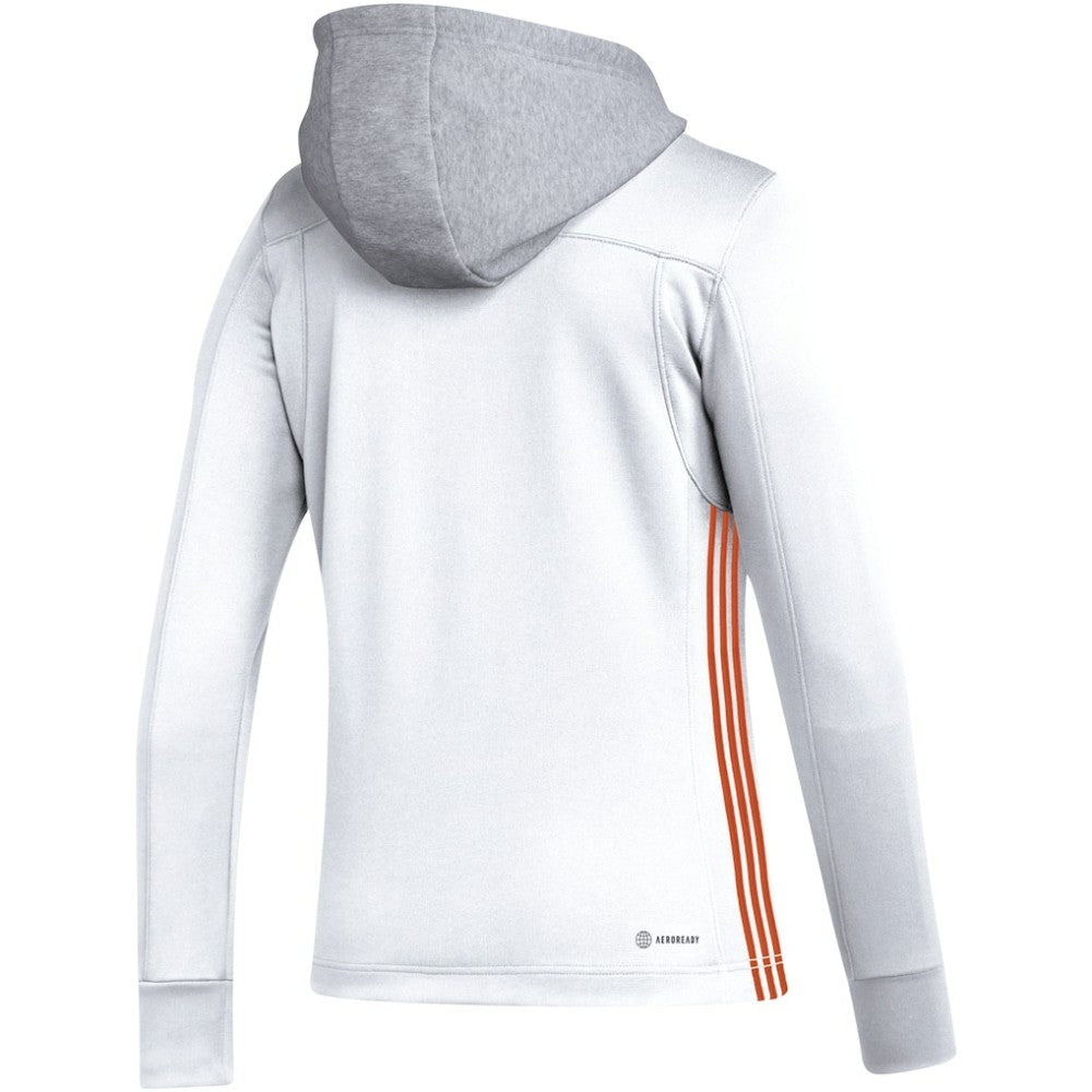 NHL Philadelphia Flyers adidas Women's Refresh Skate Lace AEROREADY Pullover Hoodie - White