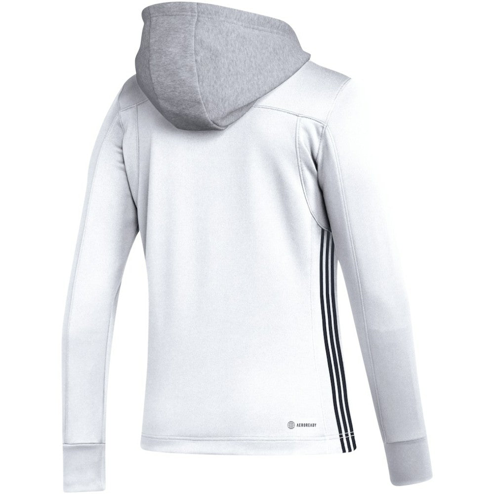 NHL Los Angeles Kings adidas Women's Refresh Skate Lace AEROREADY Pullover Hoodie - White