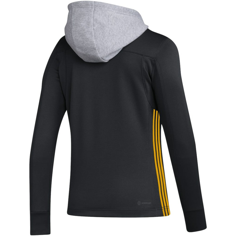 NHL Pittsburgh Penguins adidas Women's Refresh Skate Lace AEROREADY Pullover Hoodie - Black