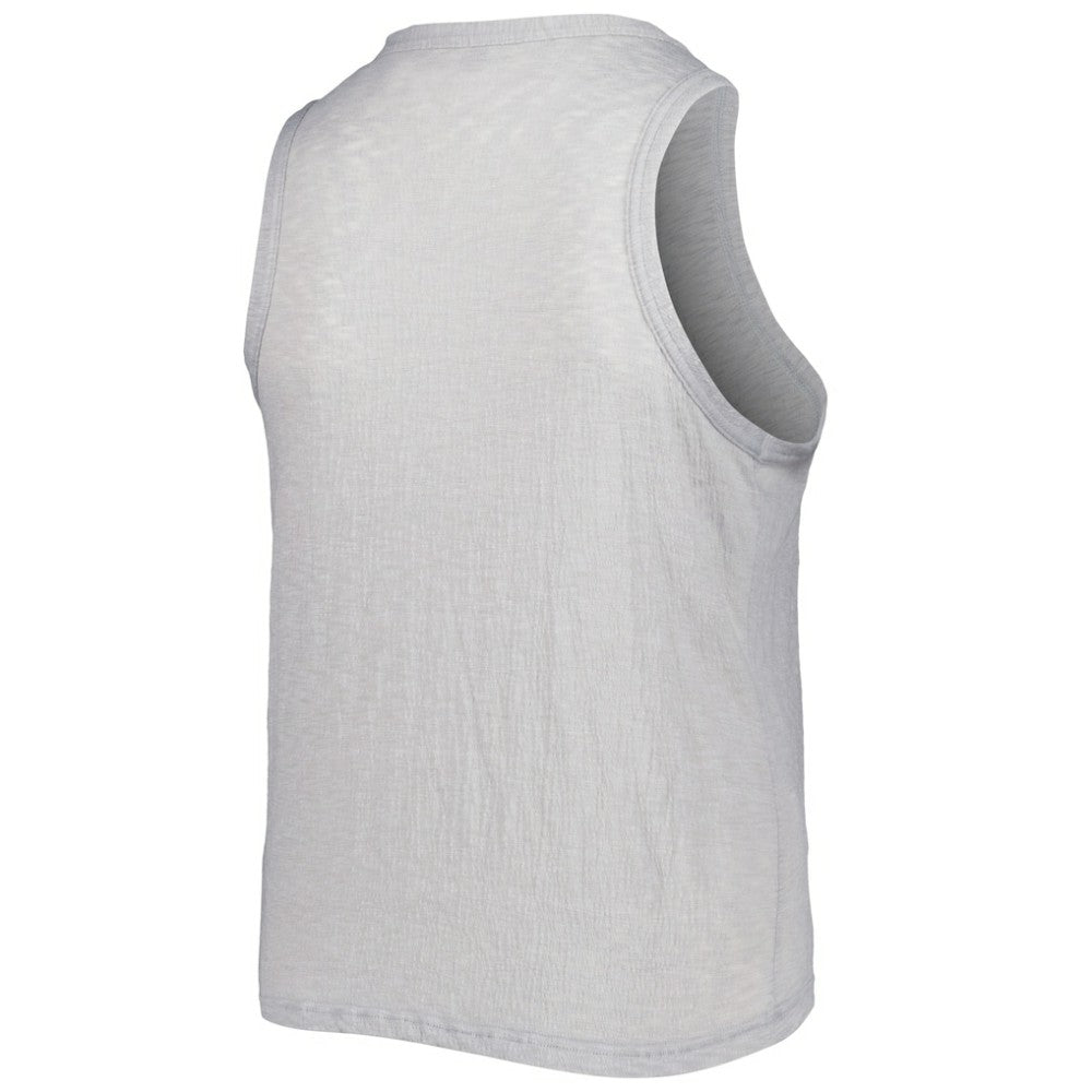 San Diego Padres Soft as a Grape Women's Plus Size High Neck Tri-Blend Tank Top - Gray Tanks