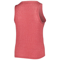 Washington Nationals Soft as a Grape Women's Plus Size High Neck Tri-Blend Tank Top - Red Tanks