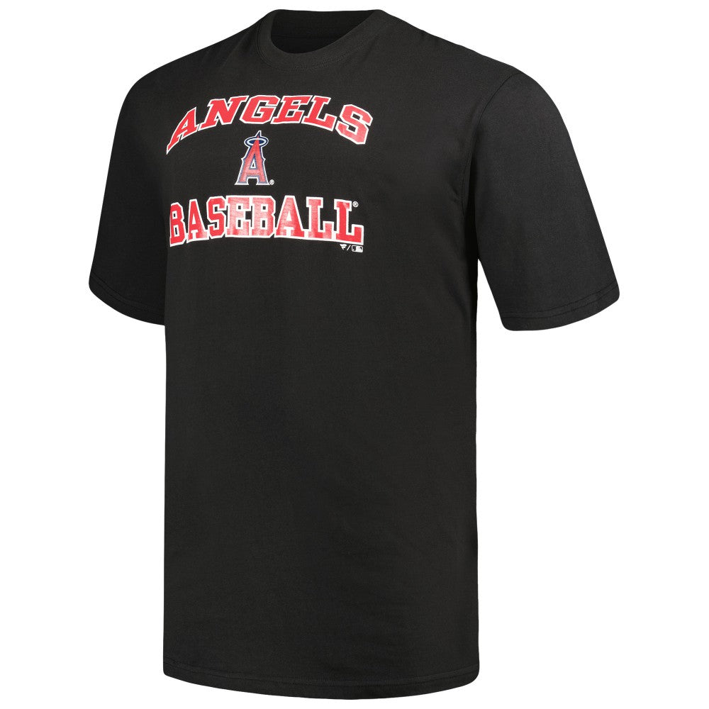 Los Angeles Angels Profile Big & Tall T-Shirt Combo Pack - Black/Heather Gray T-shirts