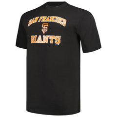San Francisco Giants Profile Big & Tall T-Shirt Combo Pack - Black/Heather Gray T-shirts