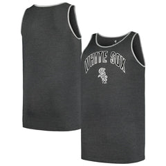 Chicago White Sox Profile Big & Tall Arch Over Logo Tank Top - Heather Charcoal Tanks