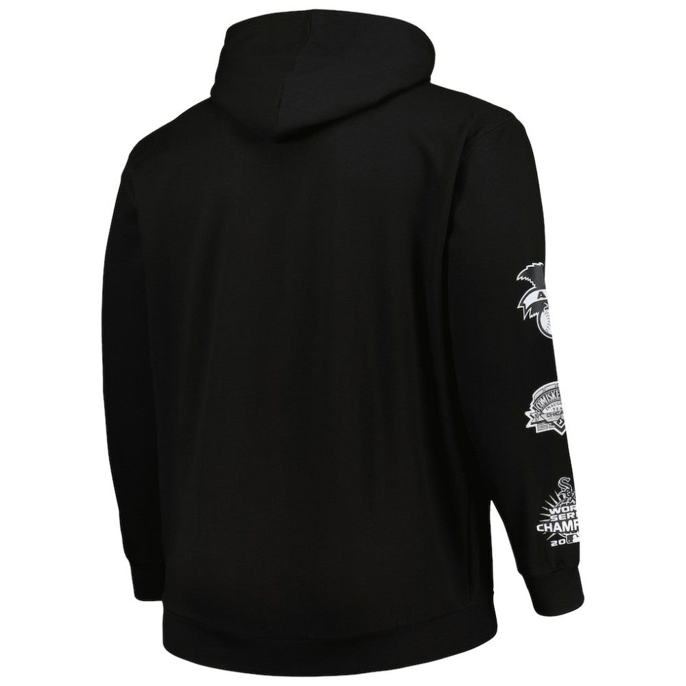 Chicago White Sox Big & Tall Fleece Pullover Hoodie - Black Hoodies