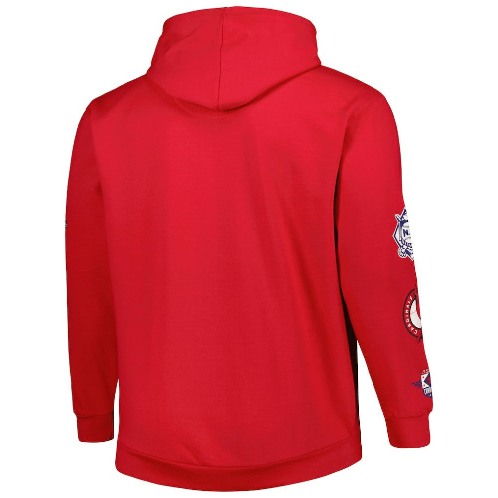 St. Louis Cardinals Big & Tall Fleece Pullover Hoodie - Red Hoodies