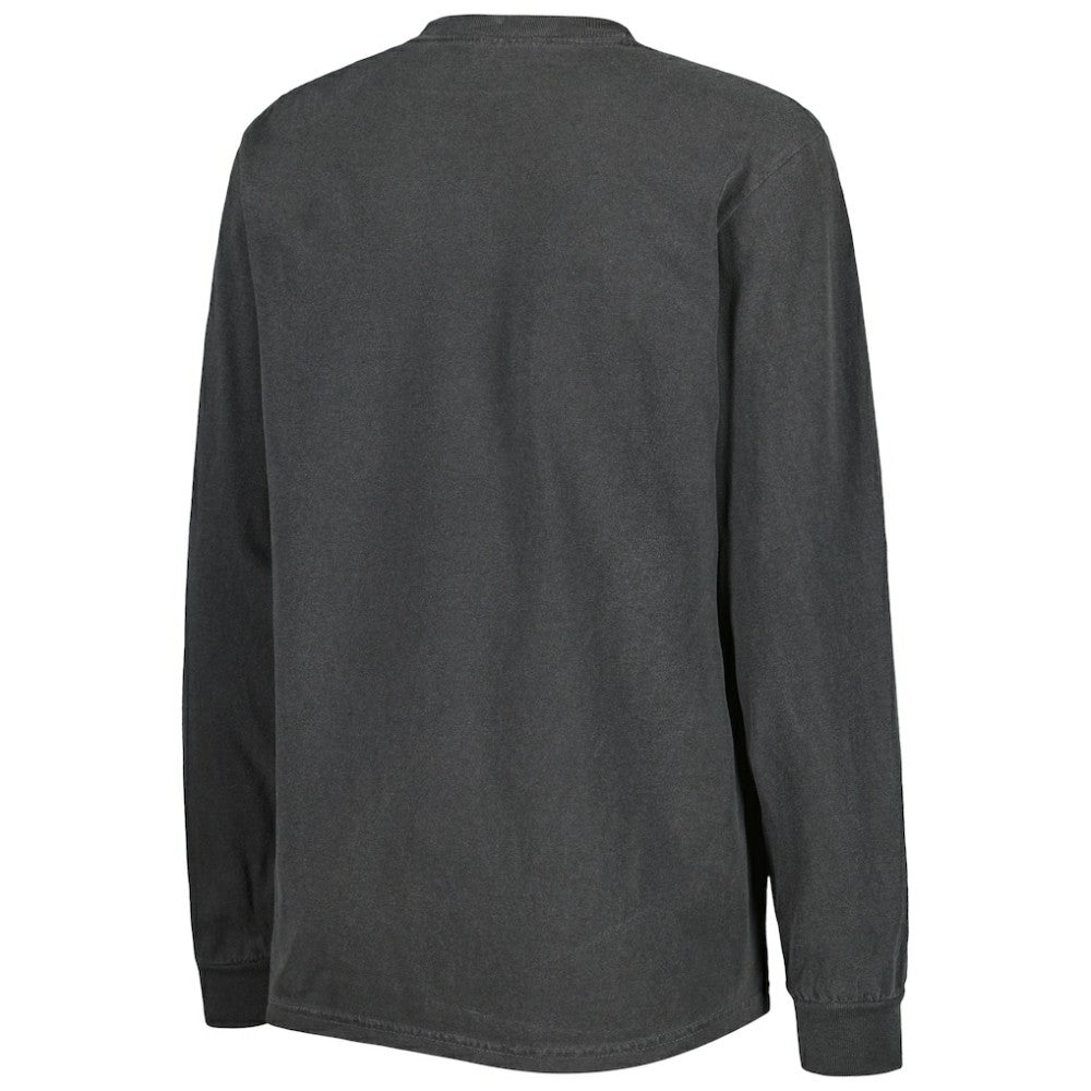 Chicago White Sox Soft as a Grape Women's Team Pigment Dye Long Sleeve T-Shirt - Black T-shirts