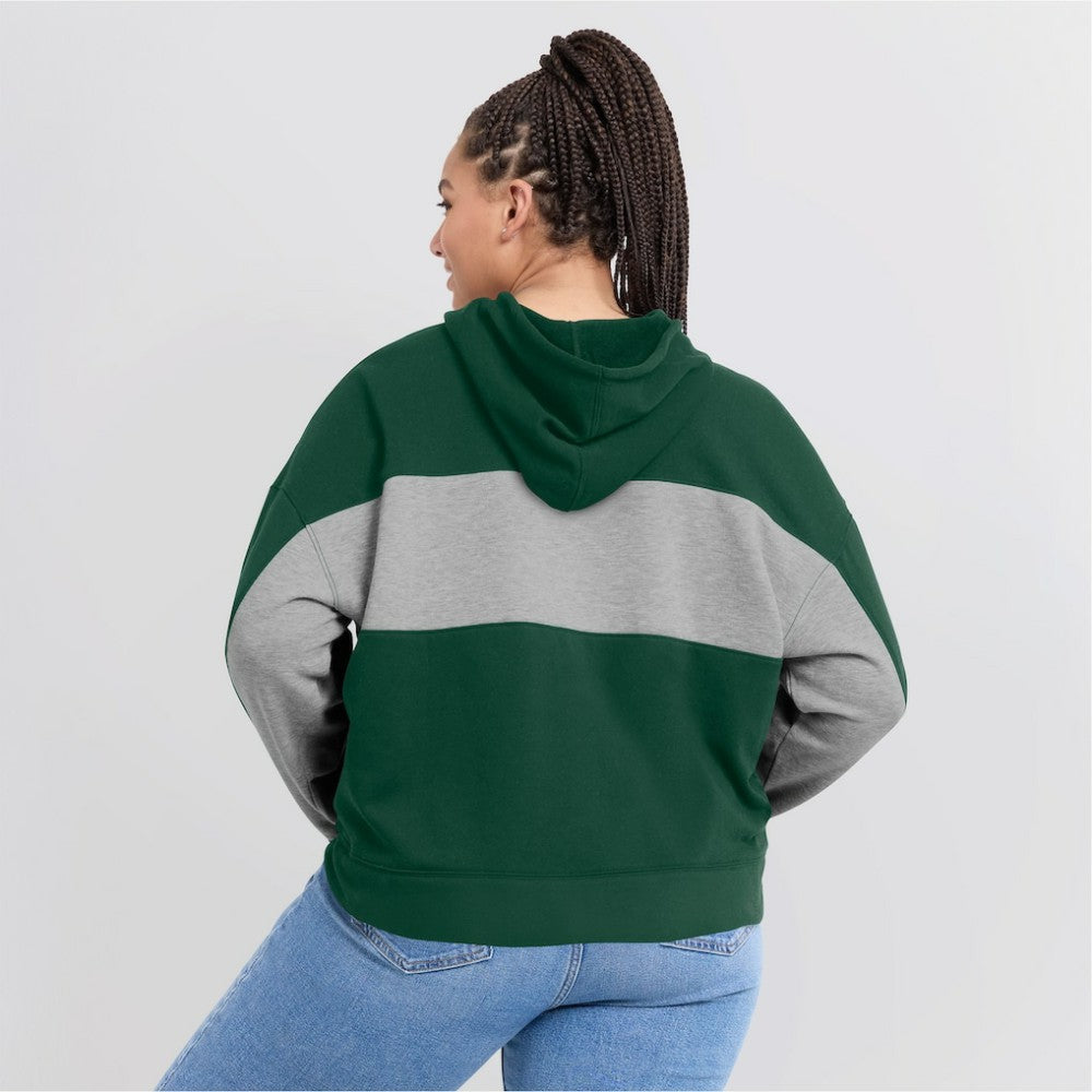 Athletics Fanatics Women's Filled Stat Sheet Pullover Hoodie - Green Hoodies