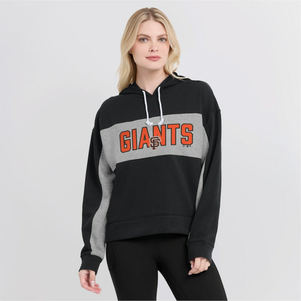 San Francisco Giants Fanatics Women's Filled Stat Sheet Pullover Hoodie - Black Hoodies