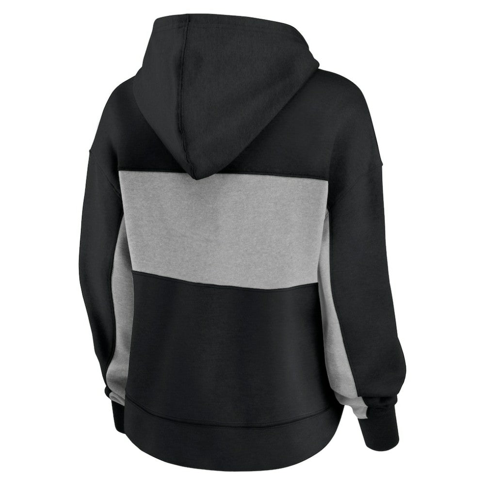 Pittsburgh Pirates Fanatics Women's Filled Stat Sheet Pullover Hoodie - Black Hoodies