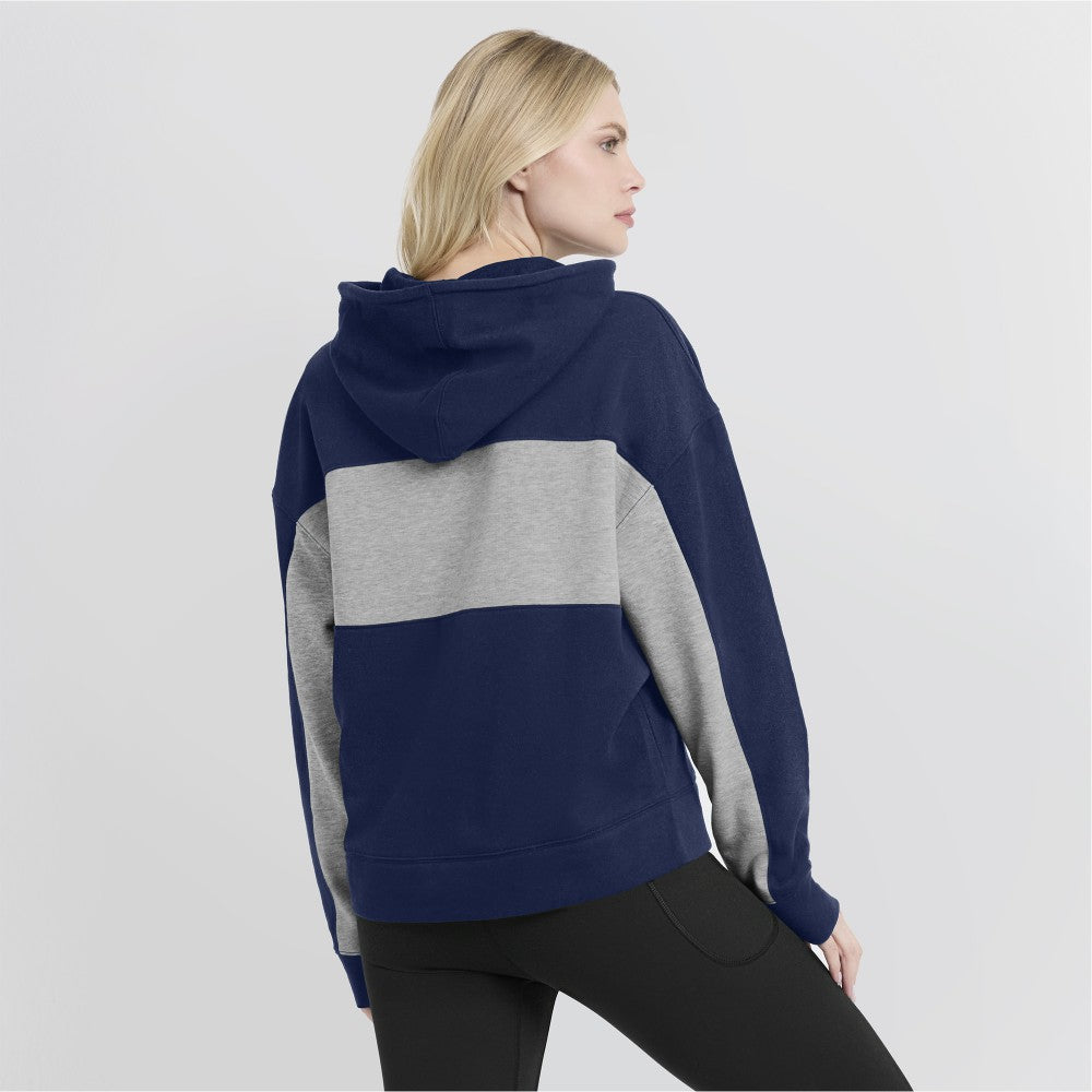 Cleveland Guardians Fanatics Women's Filled Stat Sheet Pullover Hoodie - Navy Hoodies