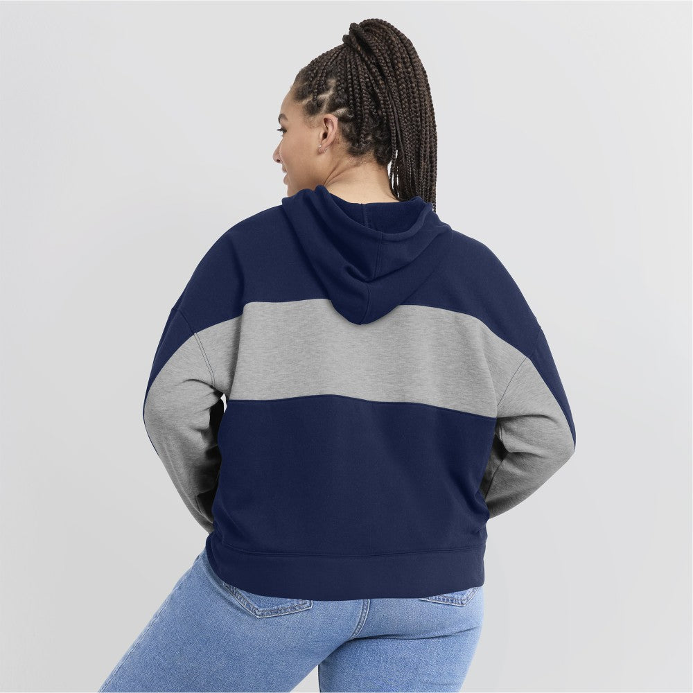 Cleveland Guardians Fanatics Women's Filled Stat Sheet Pullover Hoodie - Navy Hoodies