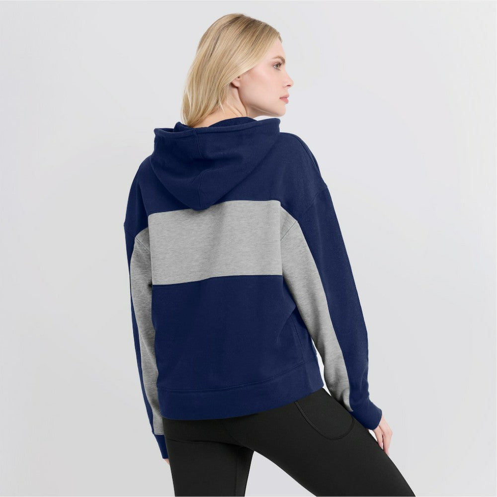New York Yankees Fanatics Women's Filled Stat Sheet Pullover Hoodie - Navy Hoodies