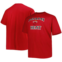 Miami Heat Big & Tall Heart & Soul T-Shirt Red