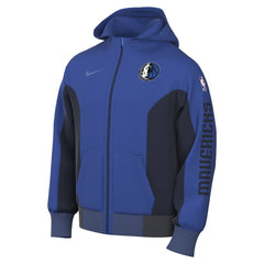 Dallas Mavericks 2023/24 Authentic Showtime Full-Zip Hoodie Blue