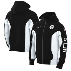 Brooklyn Nets 2023/24 Authentic Showtime Full-Zip Hoodie Black