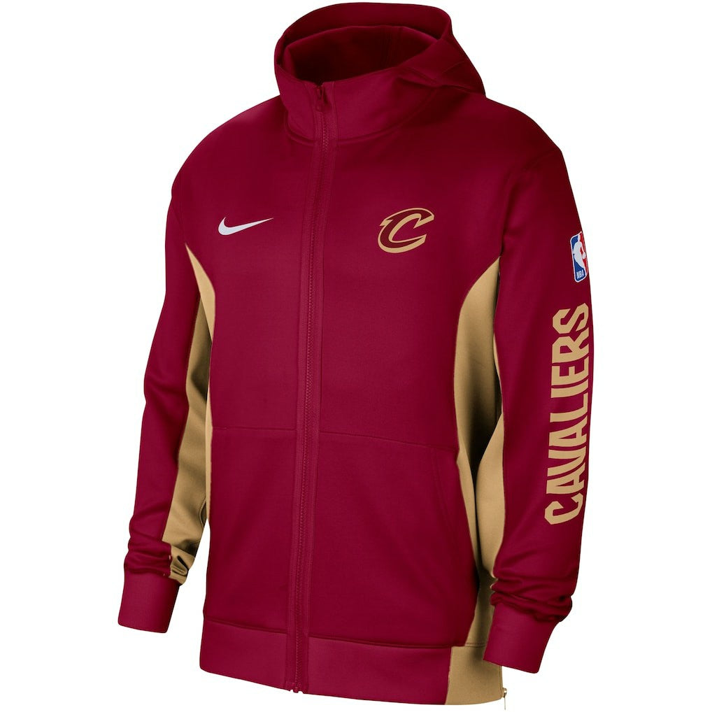 Cleveland Cavaliers 2023/24 Authentic Showtime Full-Zip Hoodie Wine