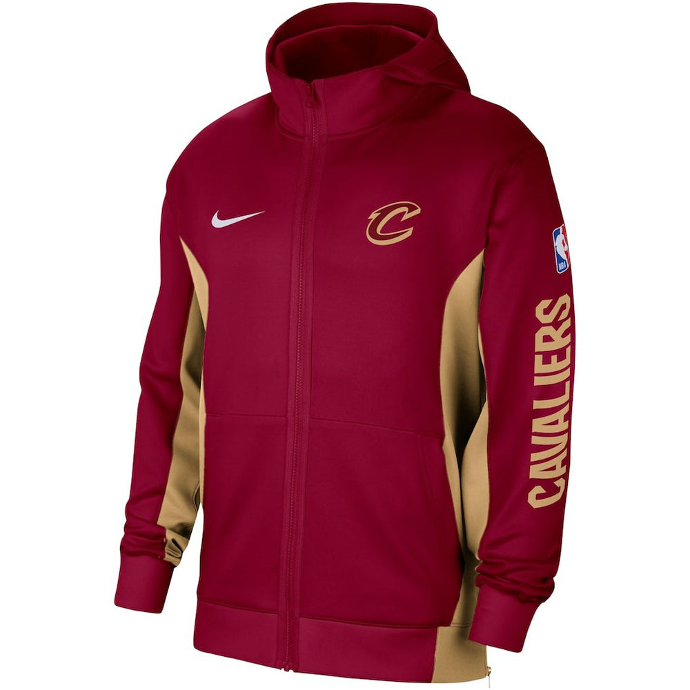 Cleveland Cavaliers 2023/24 Authentic Showtime Full-Zip Hoodie Wine