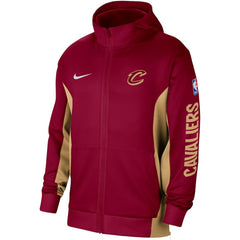 Cleveland Cavaliers 2023/24 Authentic Showtime Full-Zip Hoodie Wine