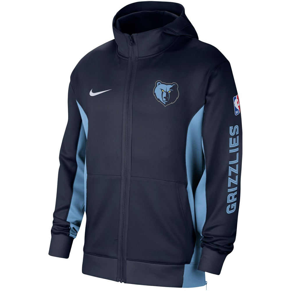 Memphis Grizzlies 2023/24 Authentic Showtime Full-Zip Hoodie Navy