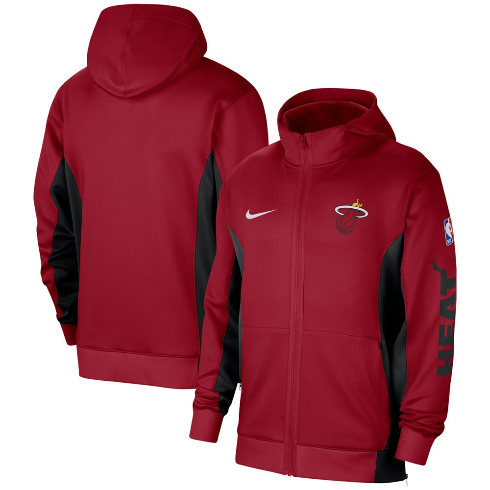 Miami Heat 2023/24 Authentic Showtime Full-Zip Hoodie Red