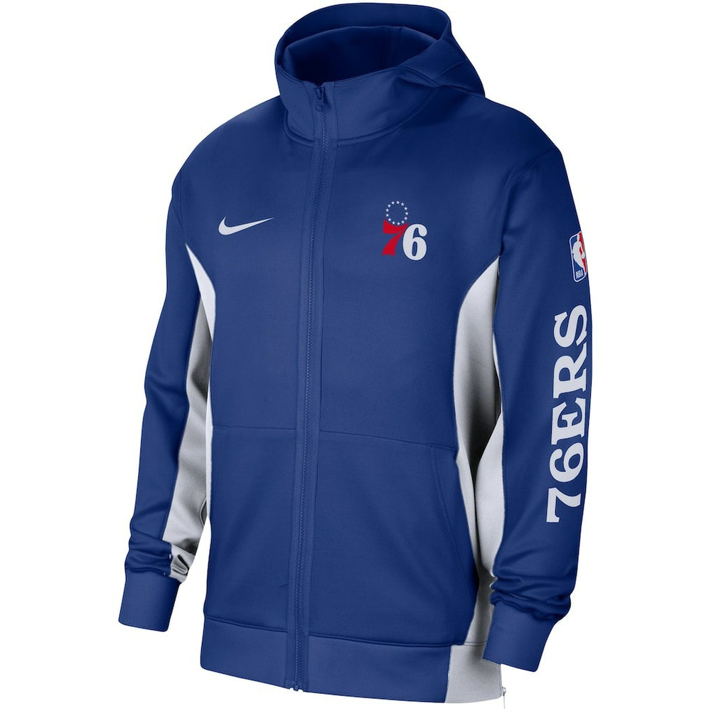 Philadelphia 76ers 2023/24 Authentic Showtime Full-Zip Hoodie Royal