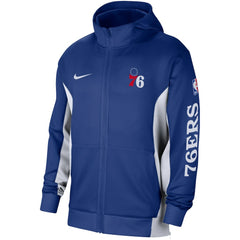 Philadelphia 76ers 2023/24 Authentic Showtime Full-Zip Hoodie Royal