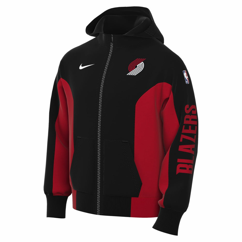 Portland Trail Blazers 2023/24 Authentic Showtime Full-Zip Hoodie Black