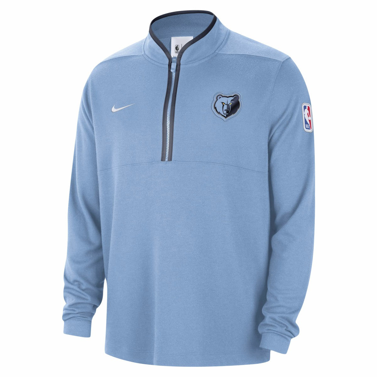 Memphis Grizzlies Authentic Performance Half-Zip Jacket Light Blue