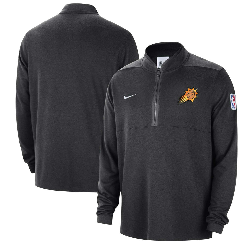 Phoenix Suns Authentic Performance Half-Zip Jacket Black