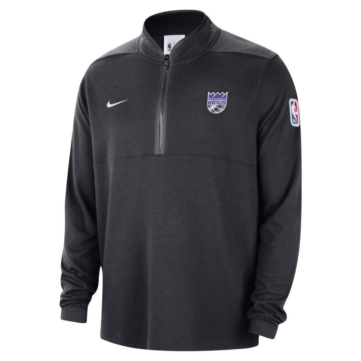 Sacramento Kings Authentic Performance Half-Zip Jacket Black