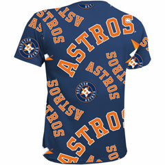 Houston Astros Stitches Youth Allover Team T-Shirt - Navy T-shirts