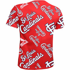 St. Louis Cardinals Stitches Youth Allover Team T-Shirt - Red T-shirts
