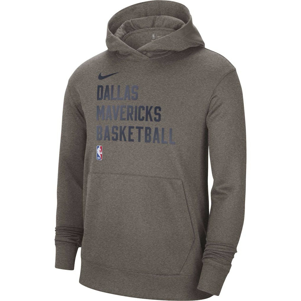 Dallas Mavericks Unisex 2023/24 Performance Spotlight On-Court Practice Pullover Hoodie Gray