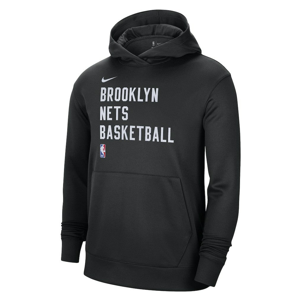 Brooklyn Nets Unisex 2023/24 Performance Spotlight On-Court Practice Pullover Hoodie Black