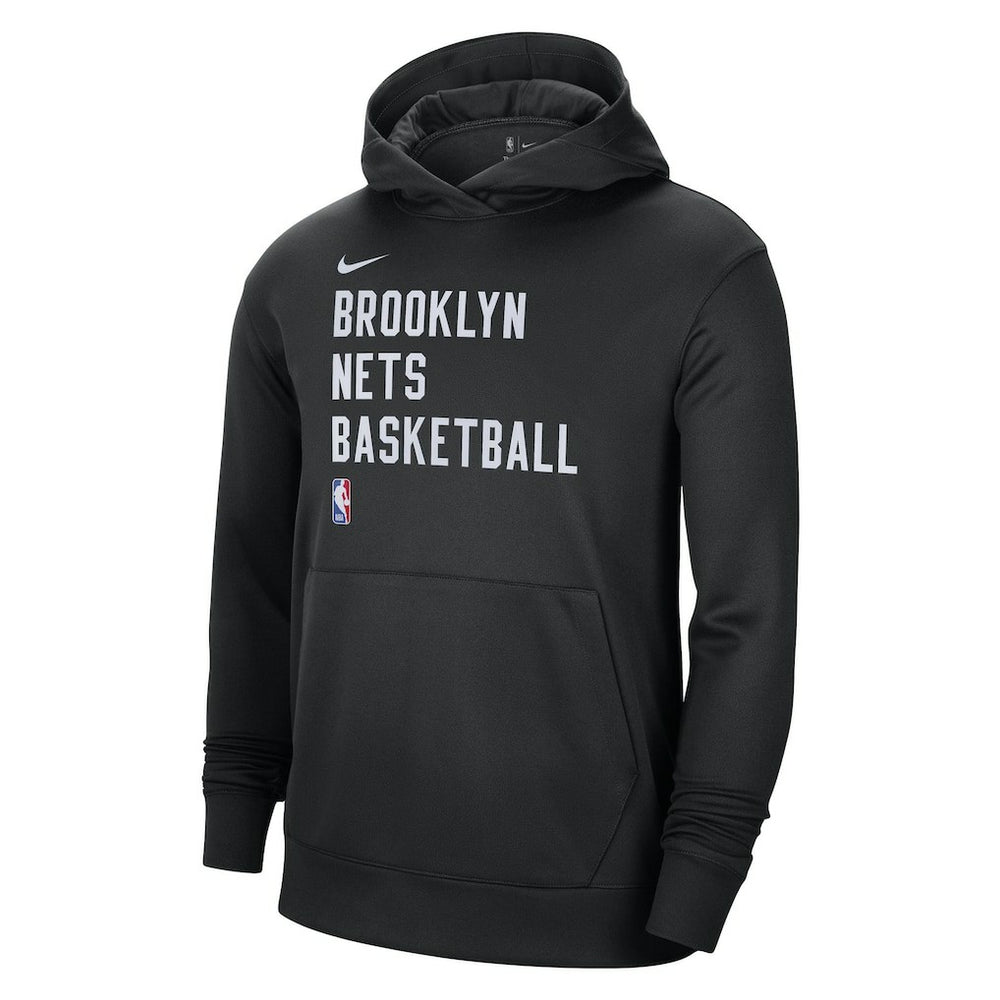 Brooklyn Nets Unisex 2023/24 Performance Spotlight On-Court Practice Pullover Hoodie Black