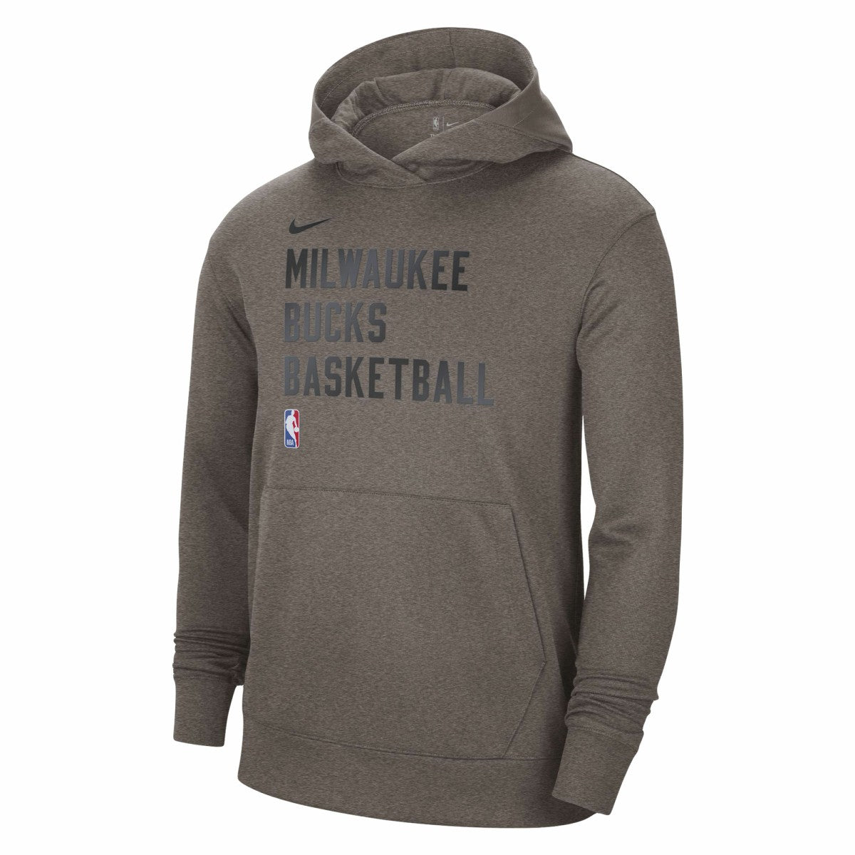 Milwaukee Bucks Unisex 2023/24 Performance Spotlight On-Court Practice Pullover Hoodie Olive