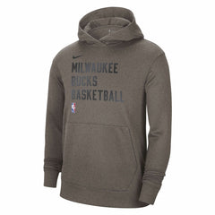 Milwaukee Bucks Unisex 2023/24 Performance Spotlight On-Court Practice Pullover Hoodie Olive