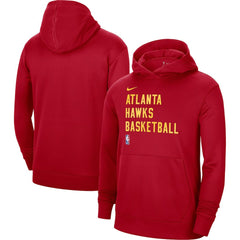 Atlanta Hawks Unisex 2023/24 Performance Spotlight On-Court Practice Pullover Hoodie Red