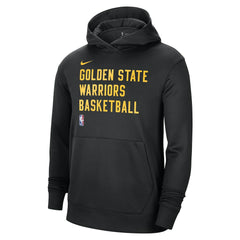 Golden State Warriors Unisex 2023/24 Performance Spotlight On-Court Practice Pullover Hoodie Black