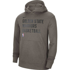 Golden State Warriors Unisex 2023/24 Performance Spotlight On-Court Practice Pullover Hoodie Olive
