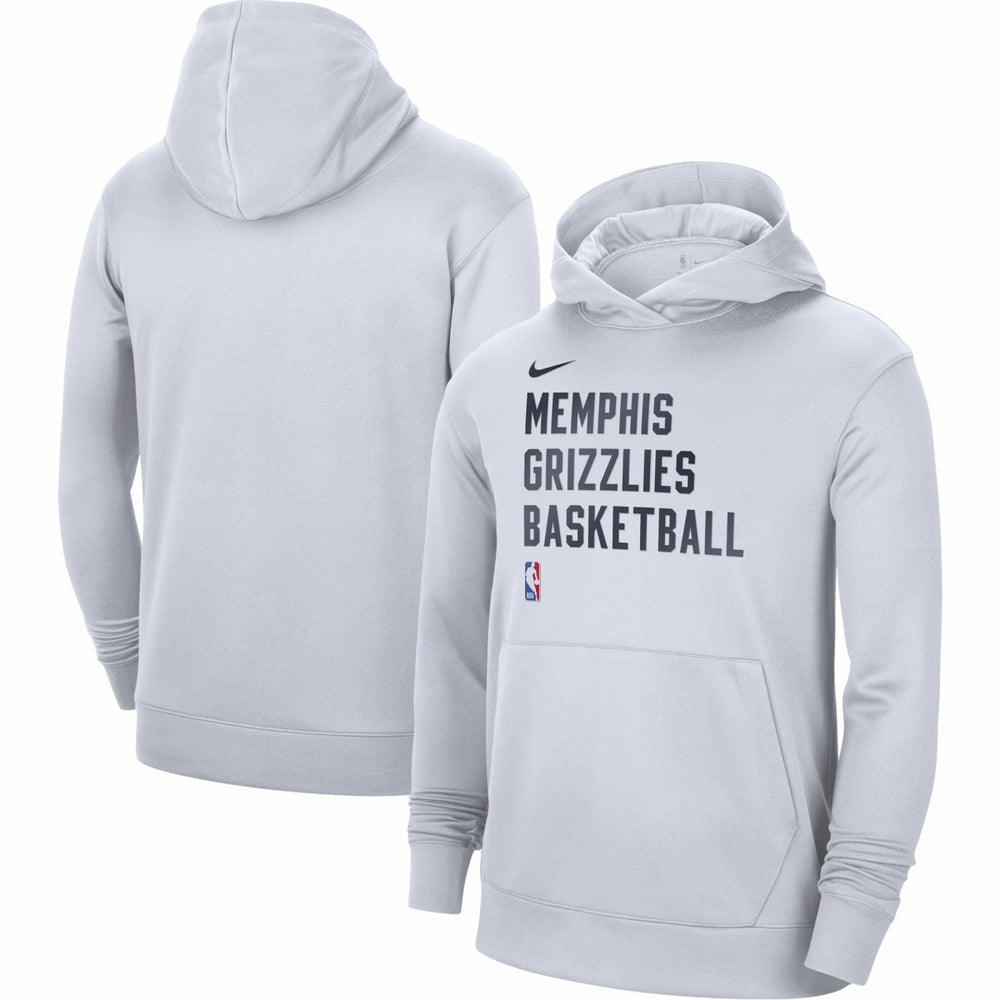 Memphis Grizzlies Unisex 2023/24 Performance Spotlight On-Court Practice Pullover Hoodie White