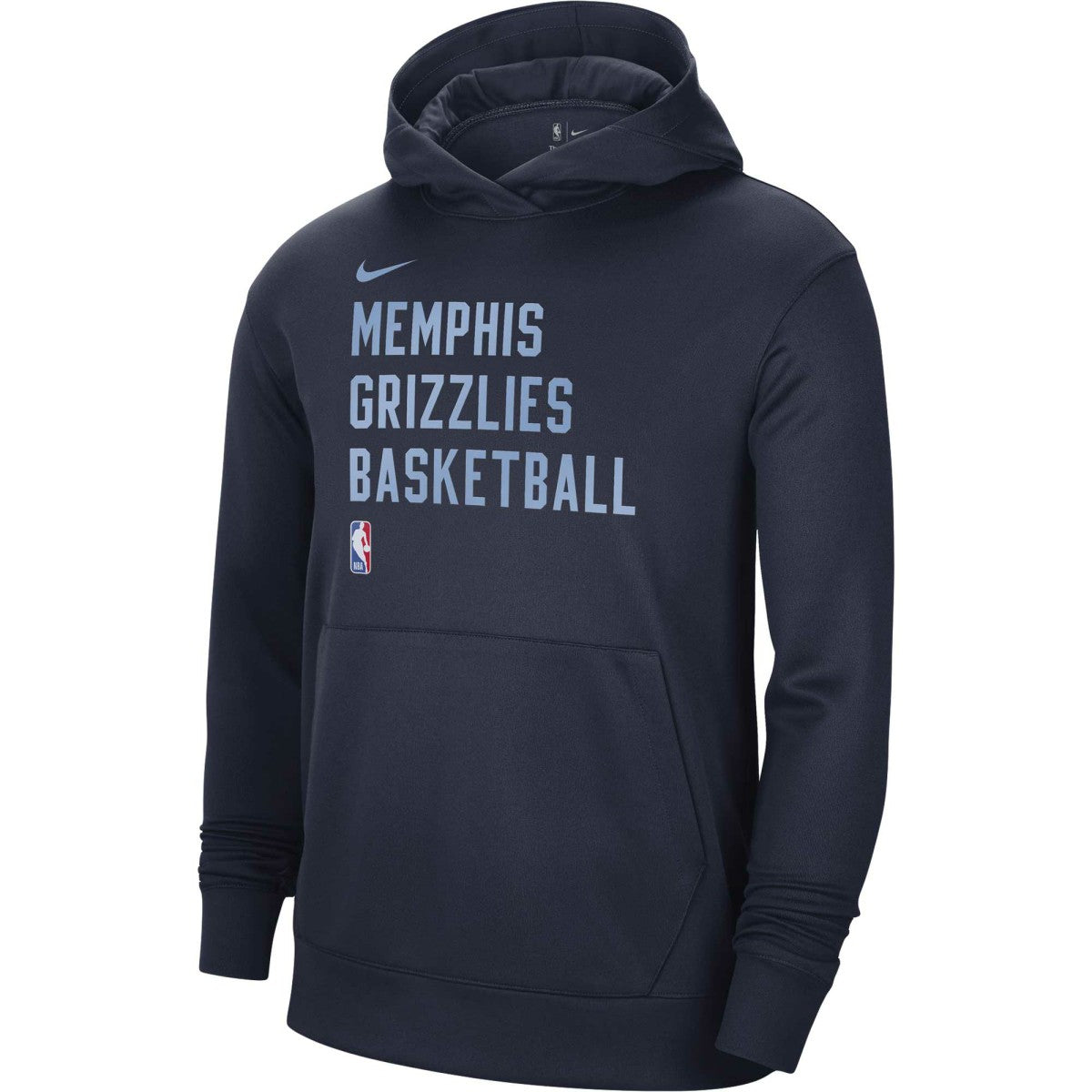 Memphis Grizzlies Unisex 2023/24 Performance Spotlight On-Court Practice Pullover Hoodie Navy