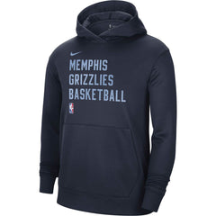 Memphis Grizzlies Unisex 2023/24 Performance Spotlight On-Court Practice Pullover Hoodie Navy