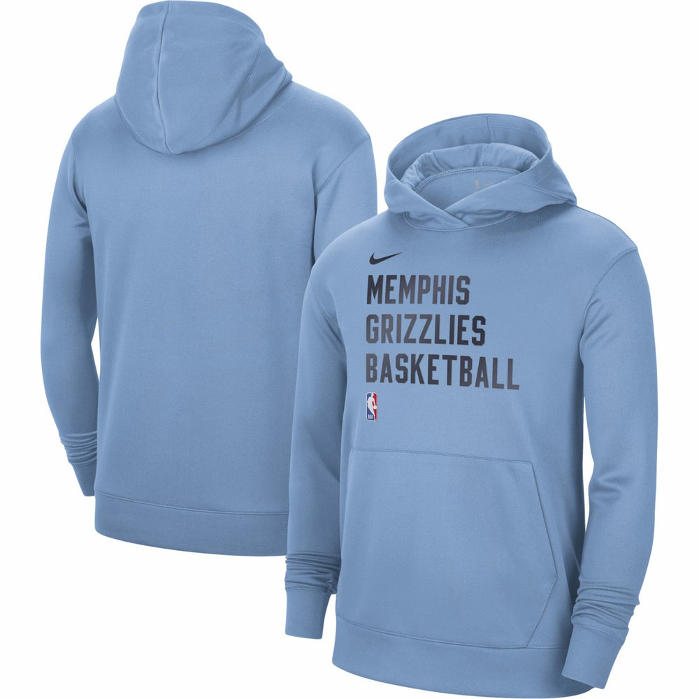 Memphis Grizzlies Unisex 2023/24 Performance Spotlight On-Court Practice Pullover Hoodie Light Blue