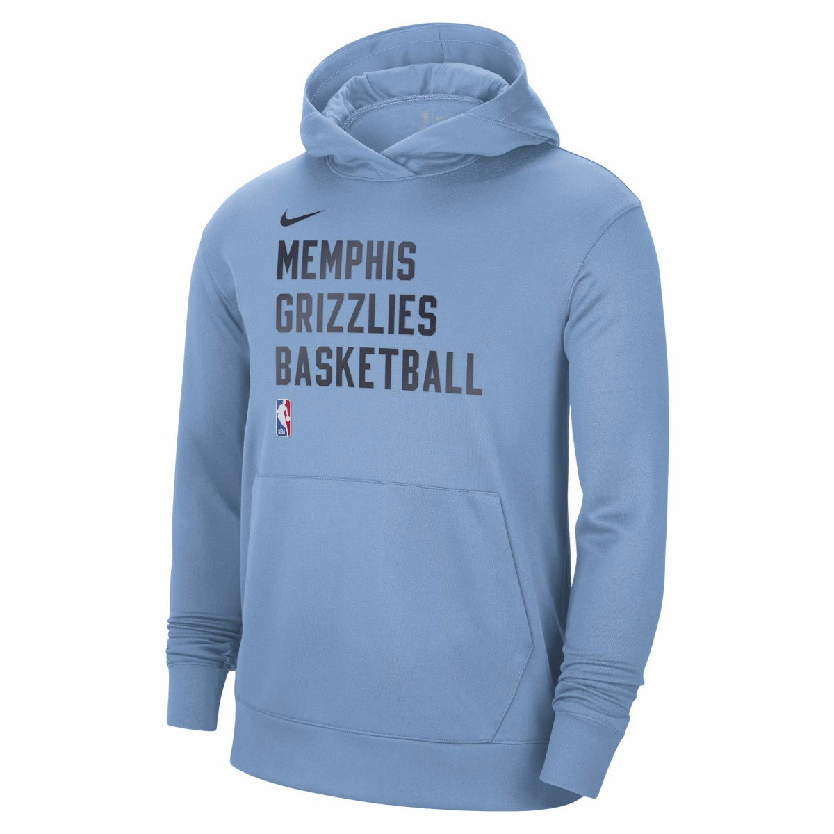 Memphis Grizzlies Unisex 2023/24 Performance Spotlight On-Court Practice Pullover Hoodie Light Blue