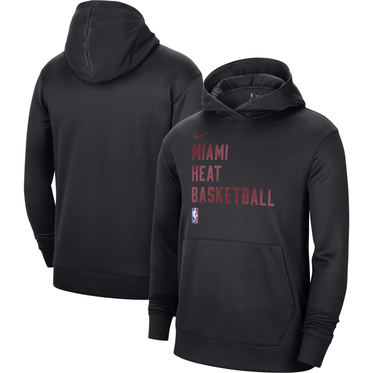 Miami Heat Unisex 2023/24 Performance Spotlight On-Court Practice Pullover Hoodie Black