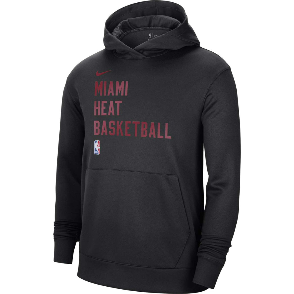 Miami Heat Unisex 2023/24 Performance Spotlight On-Court Practice Pullover Hoodie Black
