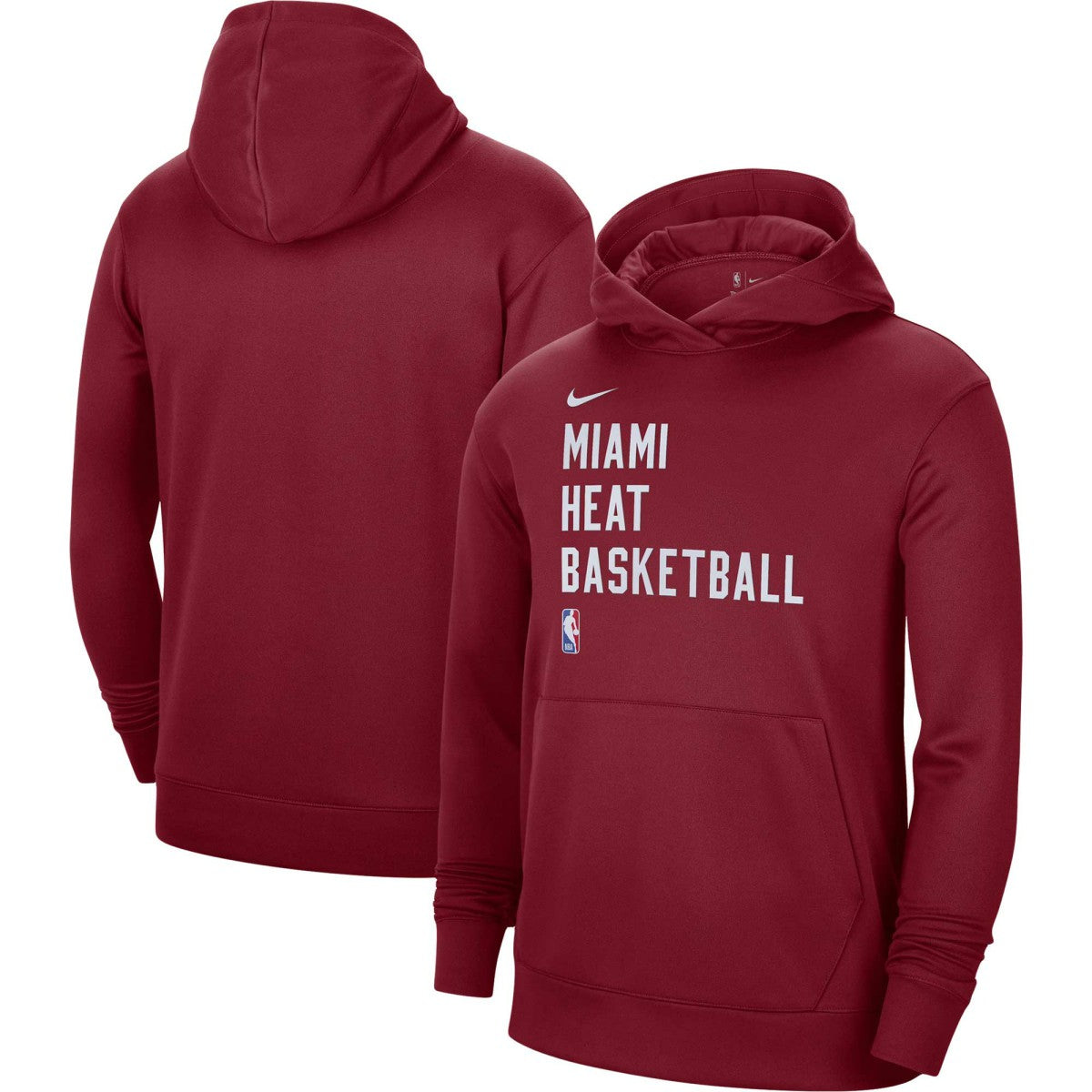 Miami Heat Unisex 2023/24 Performance Spotlight On-Court Practice Pullover Hoodie Red