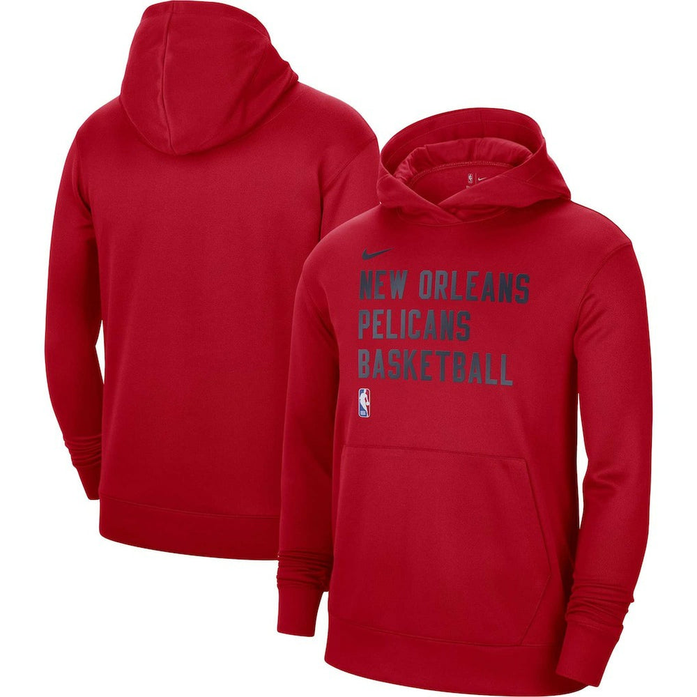 New Orleans Pelicans Unisex 2023/24 Performance Spotlight On-Court Practice Pullover Hoodie Red